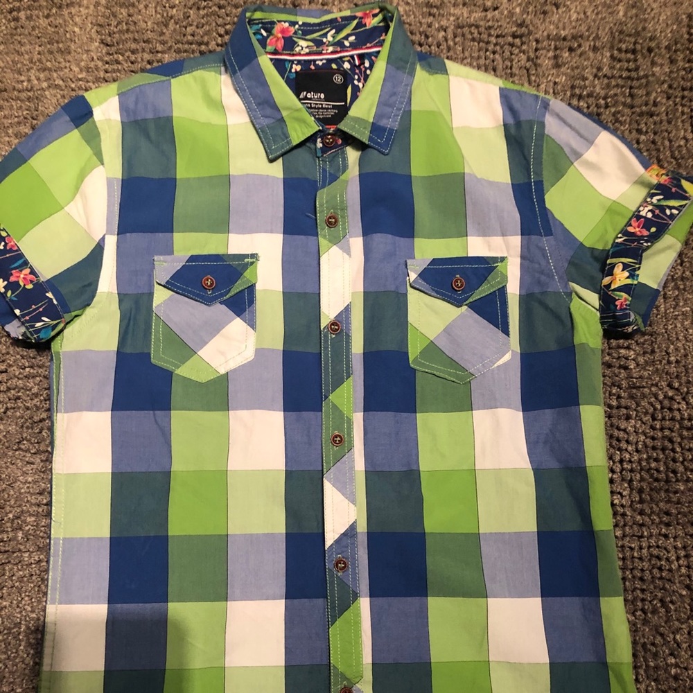 Chaps Shirts Bundle Size 12-14